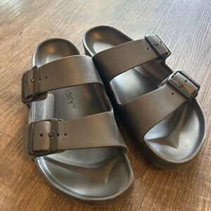 Birkenstock Dark Brown Double Strap Sandals